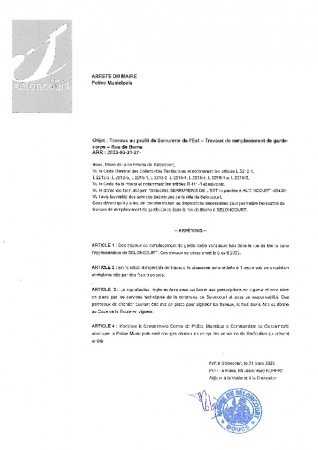 ARR2023-03-31-27 TRAVAUX REMPLACEMENT GARDE CORPS RUE DE BERNE