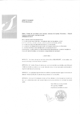ARR20250402-47 Arrêté de circulation pour travaux - rue dela Pâle - COLAS Franche comté Nord - dépose de repose de bornes plastiques (4)