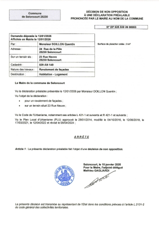 DP 26 00003 DOILLON Quentin