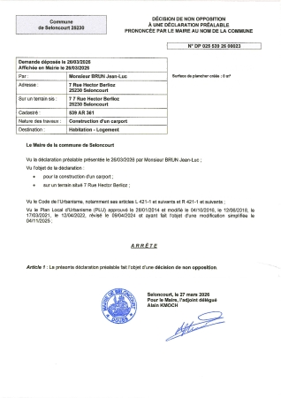 DP 26 00023 BRUN jean-luc