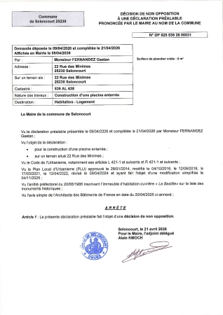 DP 26 00031 FERNANDEZ Gaëtan