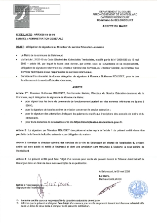 ARR2026-05-06-86 Délégation signature