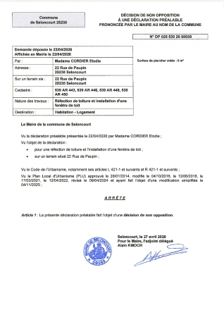 DP 26 00039 CORDIER Elodie