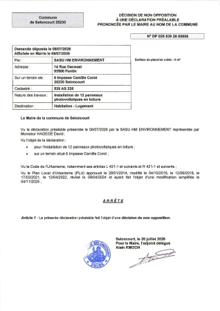 DP 26 00056 HM ENVIRONNEMENT