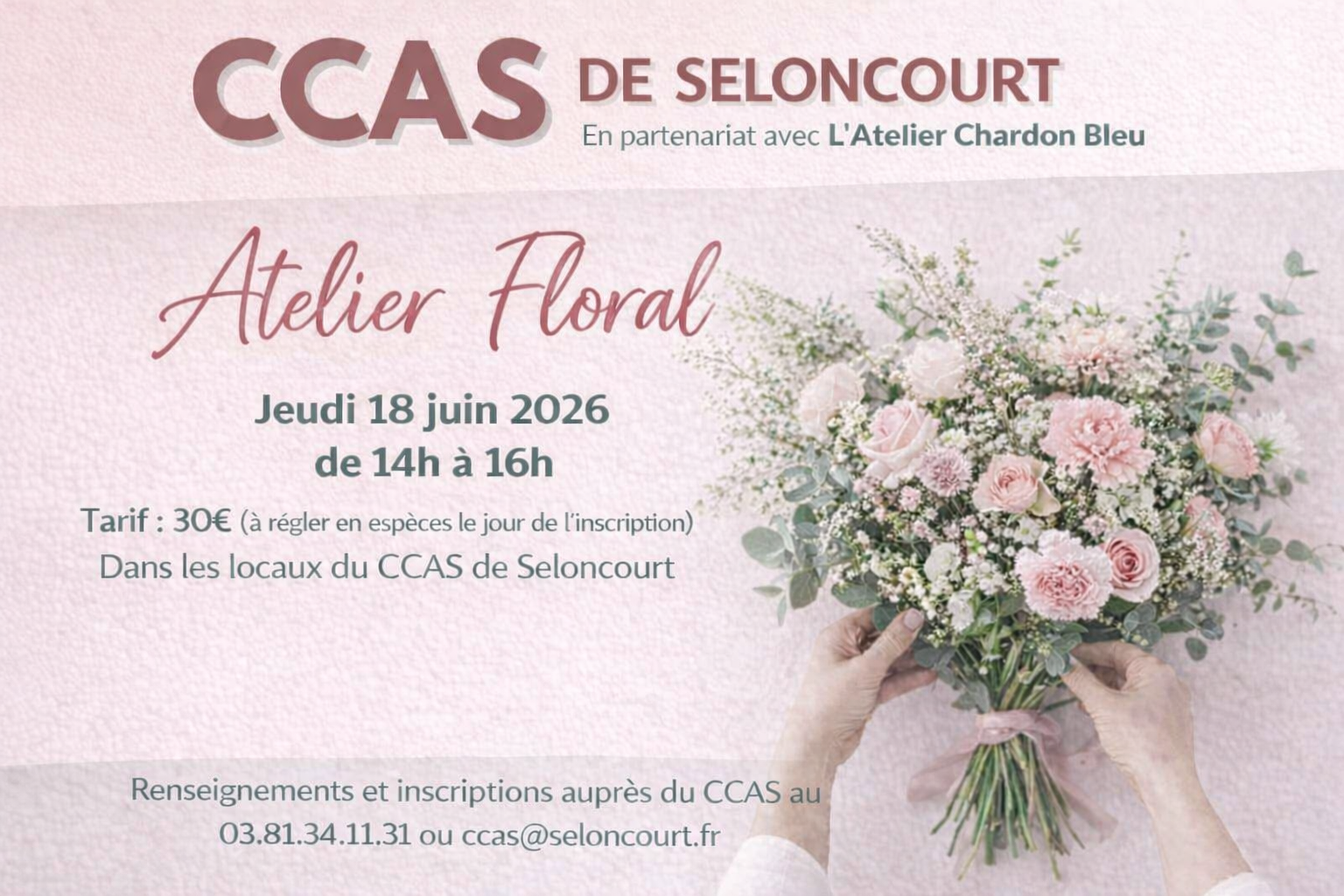 Atelier floral CCAS